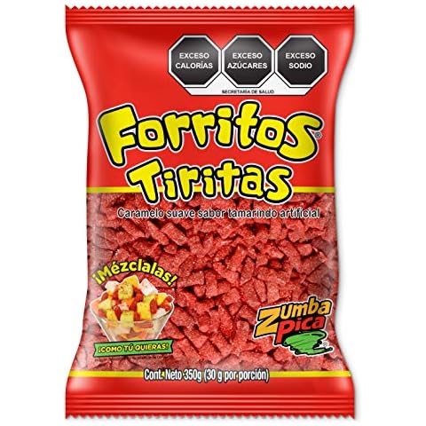 Zumba Pica Forritos Tiritas 12.3 oz (350 gr) - Tamarindo Mexican Candy - Tamarind Candy - Tamarind Sticks - Tamarindo Candy - Dulce de Tamarindo Cover