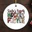 Santa’s Favorite Hockey Player Christmas Plaid Ornament