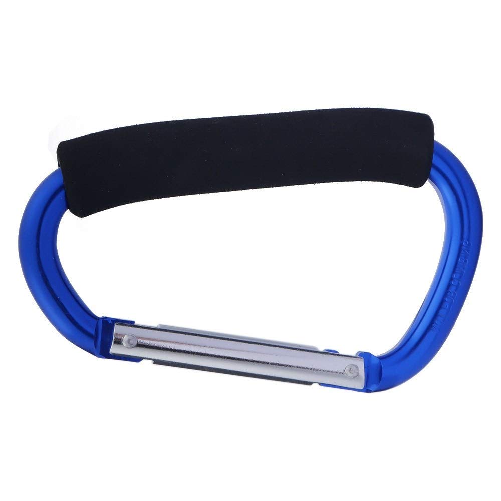 Große Kinderwagenhaken für Mommy, 2 Stück Karabiner Kinderwagen Haken Organizer für hängende Geldbörsen, Windeltasche, Einkaufstaschen. Clip für Einzel- / Doppel-Reisesysteme, Autositze