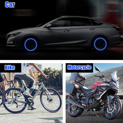 image for TOMALL 40pcs Reflective Wheel Rim Stripe Decals for Bicycle, Car, Cycl