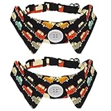 Design squisito: diversi dagli altri, i nostri papillon con colletto sono splendidamente e dal design unico con diversi colori. Può essere rimosso per l'uso quotidiano e aggiunge un look elegante per occasioni speciali come matrimoni con cani o compleanni di cani.