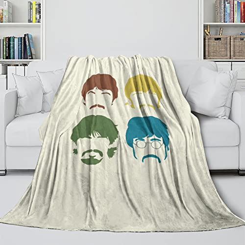 Glamifirsto The Beatles Couverture en Polaire,Rock ‘n’ Roll Couverture De Canapé,Groupe de Rock Couverture en Flanelle… - Les Beatles, Paul McCartney, John Lennon, RIngo Starr, George Harrison Glamifirsto The Beatles Couverture en Polaire,Rock 'n' Roll Couverture De Canapé,Groupe de Rock Couverture en Flanelle… – Image 5