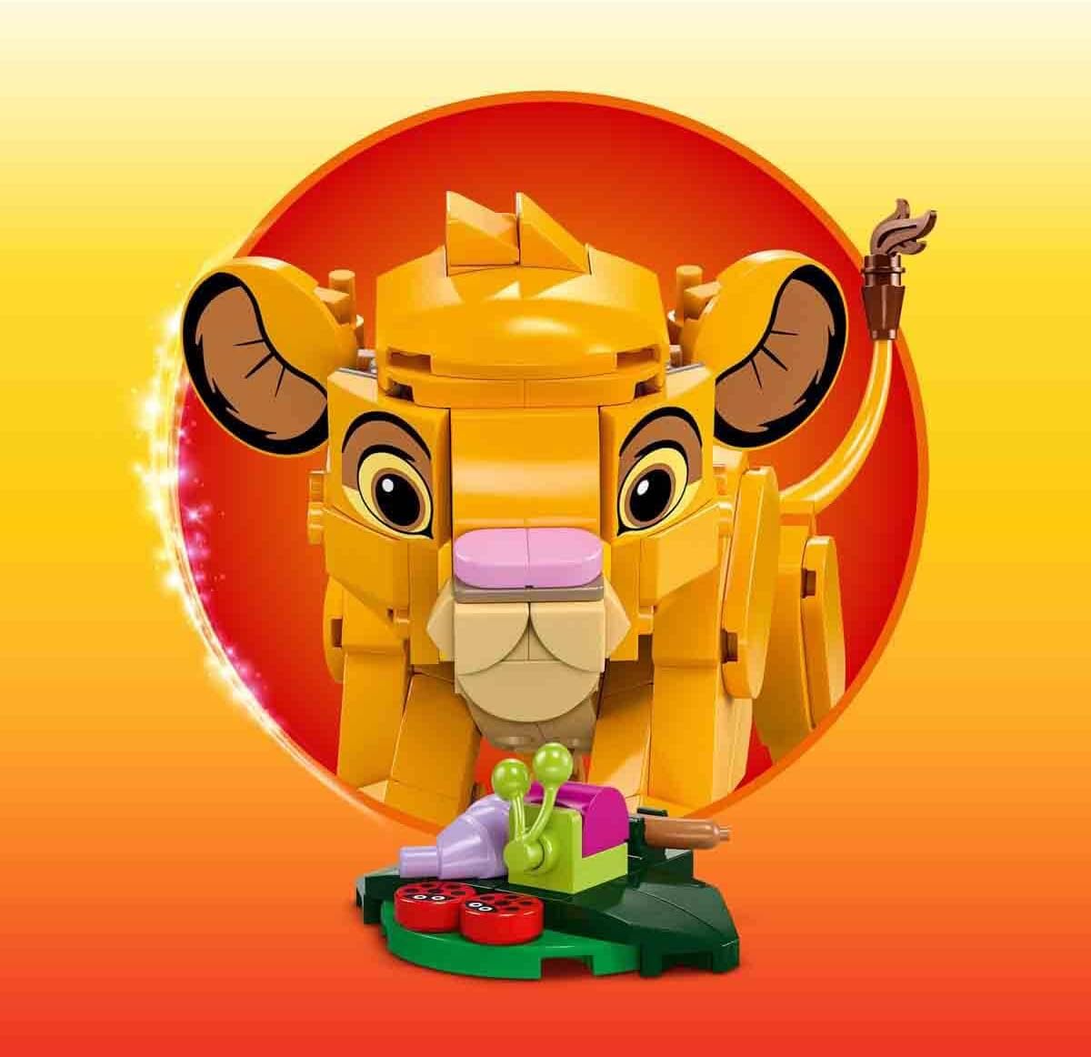 Lego Disney Simba The Lion King Baby Building Toy for Kids, Building Figure, Activity and Development Toy for Boys and Girls from 6 Years 43243