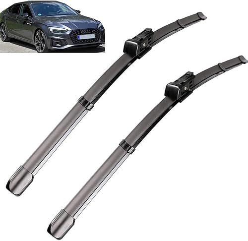 Juego de limpiaparabrisas delantero compatible con Audi A5 MK2 2017-2023 parabrisas limpio ventana coche lluvia cepillos 24 + 20 pulgadas