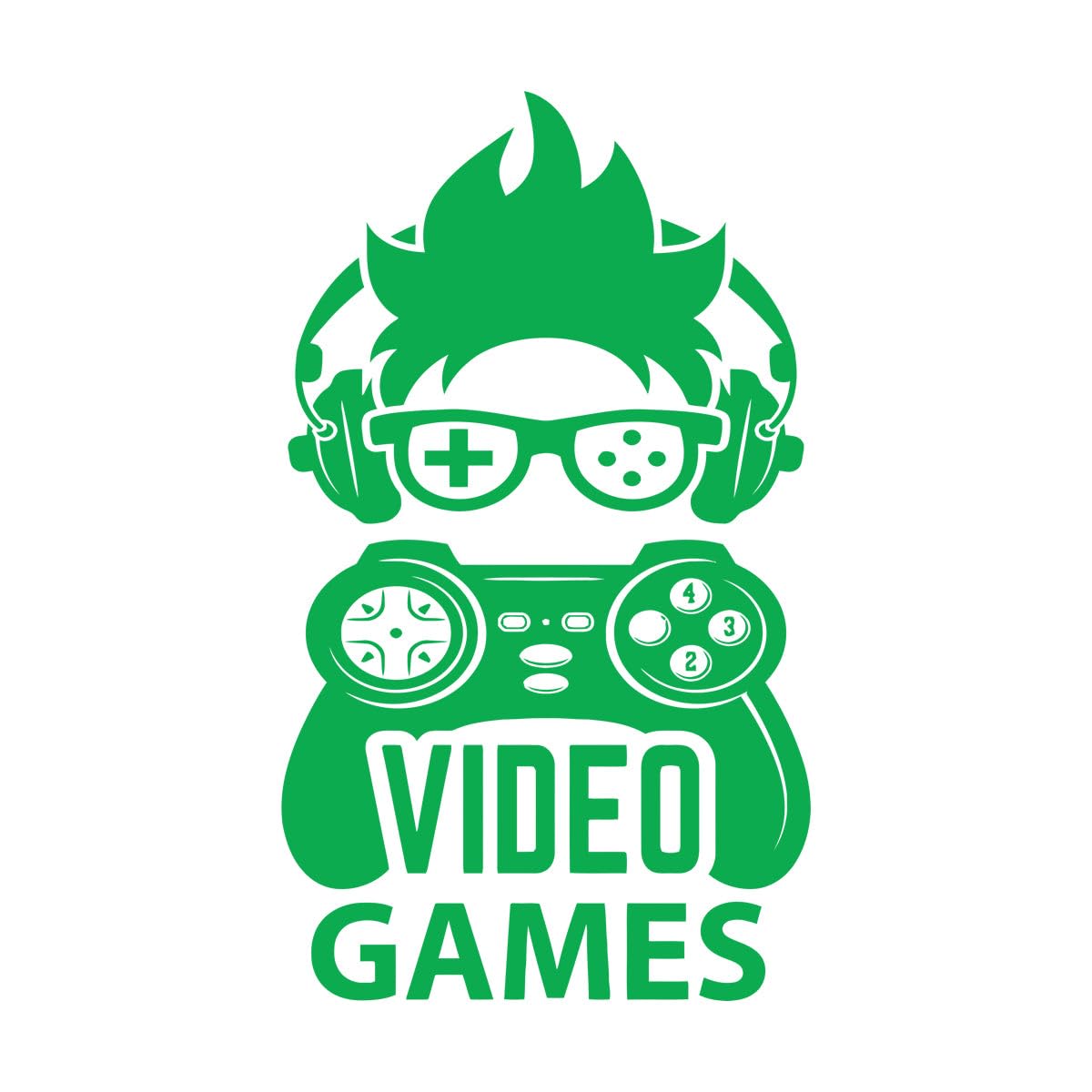 Game Room Decor Game Wall Decal Video Game Vinyl Gamer Room Decor Sticker Gamer Eat Sleep Game Video Game Wall Sticker Small - 33x57cm — image 1