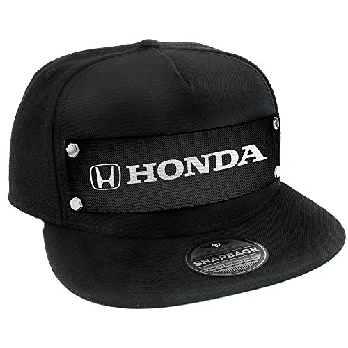 Buckle-Down Men s Snapback Hat-Honda Logo Weave Black White, Multicolor, One Size Fits Most