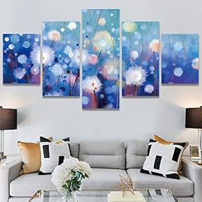 SIGNWIN 5 Panel Canvas Wall Art Modern Art...