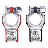 2pcs Car Battery Terminal Clamp Connectors Positive Negative Release Disconnect