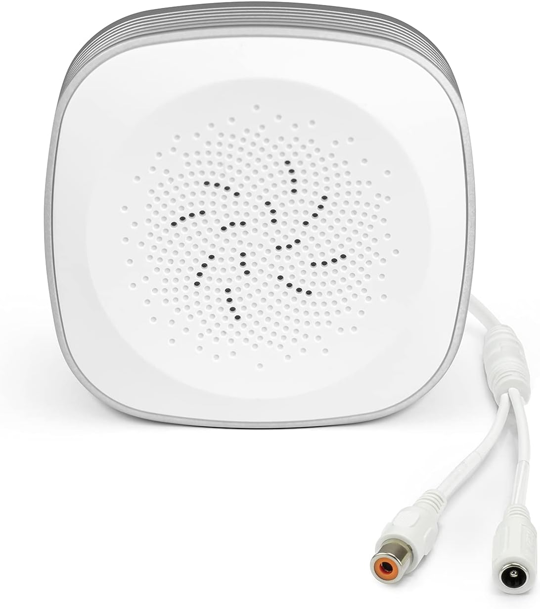 Amcrest Hi-Fi Audio Microphone for IP Security Cameras, CCTV Surveillance RCA Microphone for DVR's w/High Fidelity Pickups for Audio Recording, AM-HAP200 (Male Connector Required, Sold Separately)