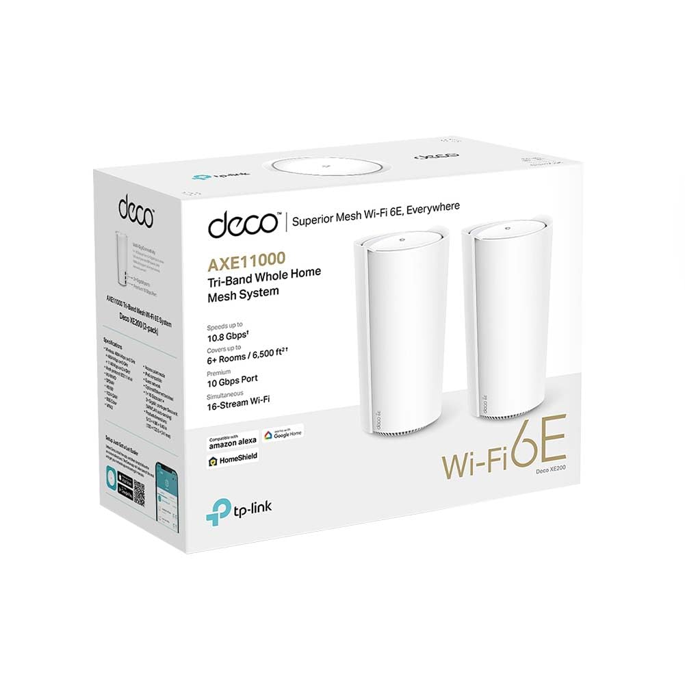 TP-Link Deco XE200 Mesh WLAN Set , Wi-Fi 6E AXE11000 Tri-band 
