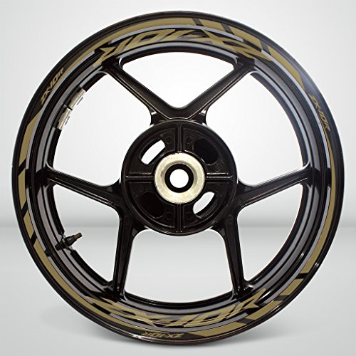 Matte Gold Motorcycle Rim Wheel Decal Accessory Sticker Compatible With Kawasaki ZX10R