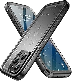 SPORTLINK for iPhone 14 Waterproof Case - Shockproof Heavy Duty Front and Back Cover with [Built in Screen/Camera Protector] 360 Full Body Protective [Dustproof][IP68 Underwater]-6.1" Black