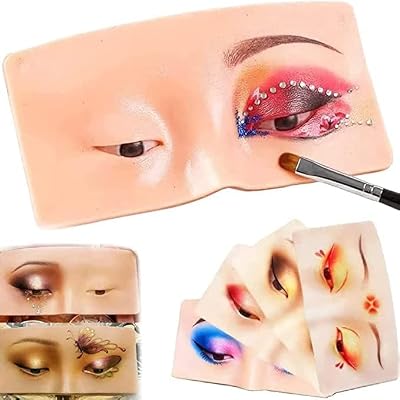 ELITEWAVE_COSMETIC Makeup Practice Face Board, Silicone Makeup Face - Practice Skin Board,for Makeup PEye Makeup Practic