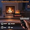 Fireplace Essential Oil Diffuser with Remote Control, 7 Colours Flame Aromatherapy Diffuser Mist Humidifier, 280ml Aroma Diffusers with Auto Shut-Off and Timer for Home, Office, Bedroom, Spa #3