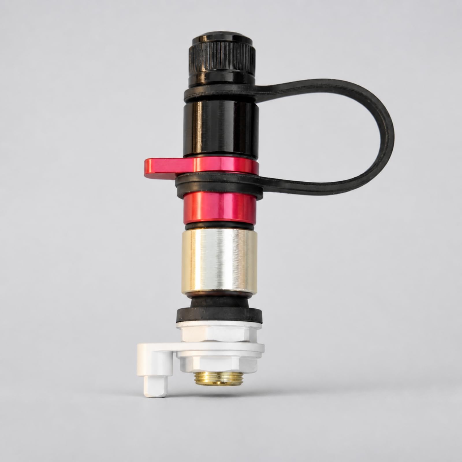 Conector Válvula sinflado Rápido con Palanca Laral Portátil sinflador Neumáticos con Tapa Atada Compacto para Conducción por sierto,