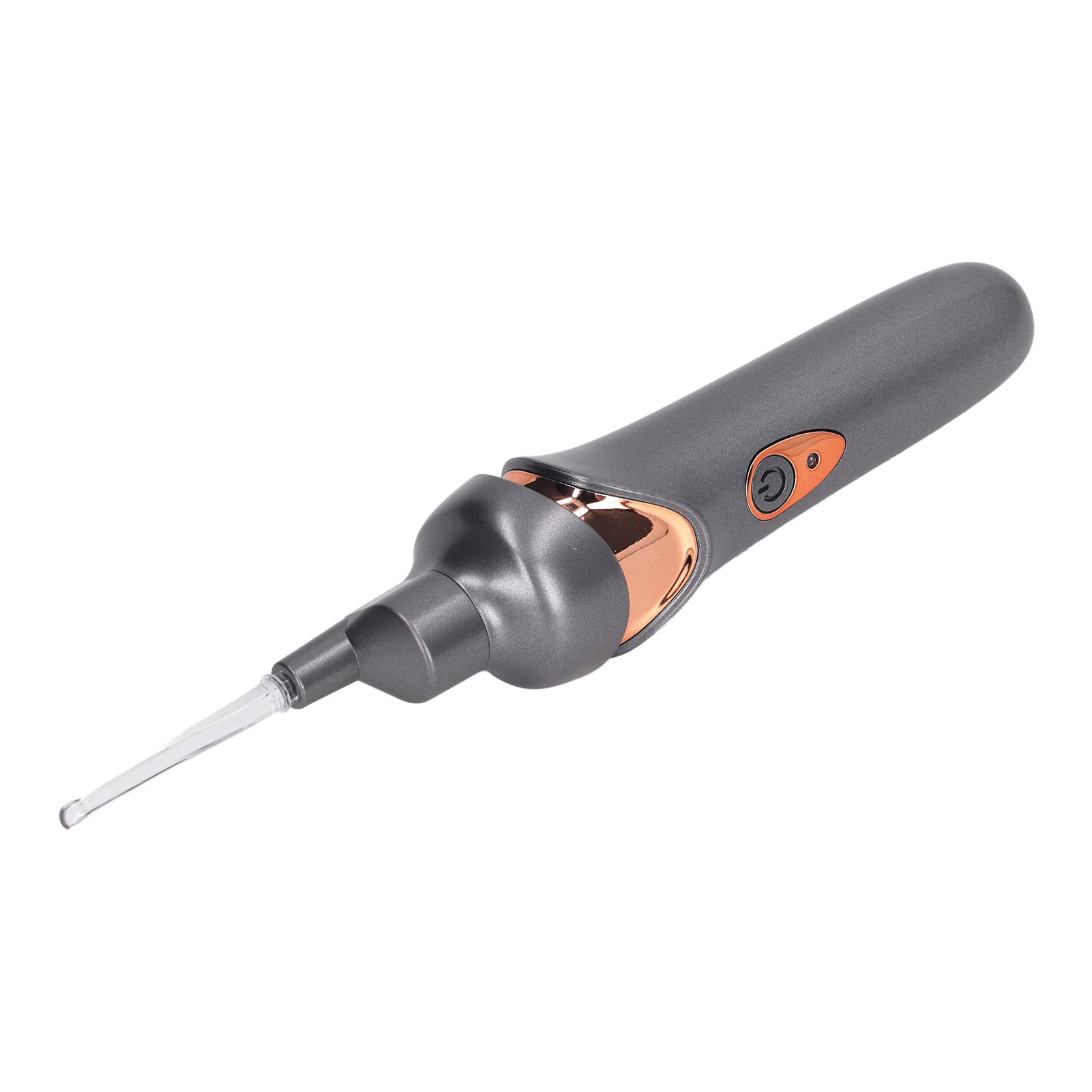 Jiawu Dispositivo eléctrico de succión de oídos, aspiradora eléctrica portátil Limpiador de oídos Limpiador de oídos Removedor de Cerumen con luz LED para eliminación de Cerumen (Negro)