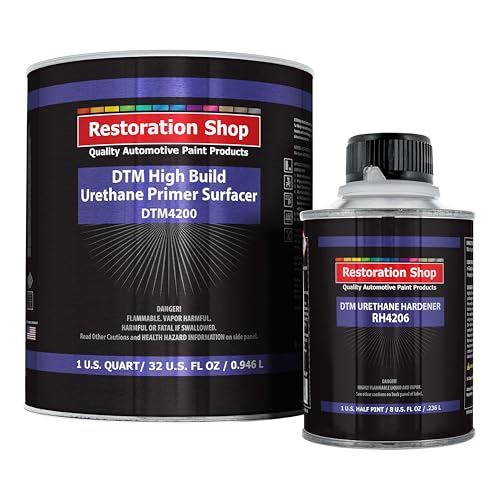 Restoration Shop 1.25 Quart 2K High Build Primer Automotive Paint Kit - 1 Qt....