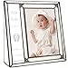 Personalized Baby Picture Frame 5x7 Photo Engraved Clear Glass Nursery Decor Newborn Girl or Boy New Parents Grandparents J Devlin Pic 393-57V EP636