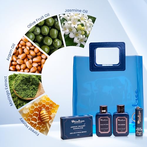 Image of Mintree 4 in 1 Bath and Hair Care Gift Hamper for Men, All Skin Types