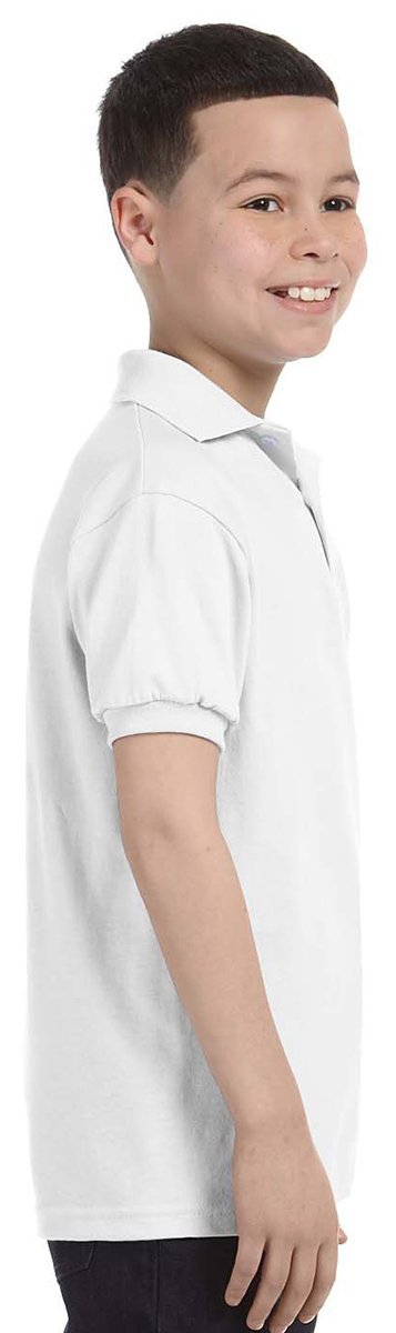 Hanes Boys 50/50 Comfortblend® Ecosmart® Jersey Knit Polo (054Y)