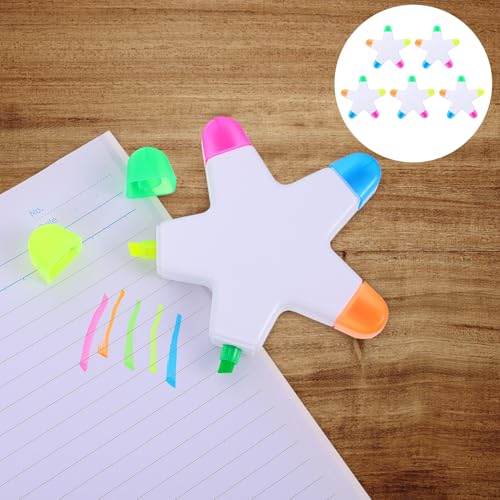 Surligneur étoile lot de stylos fluorescents pour notes de bureau - 3