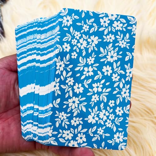 Image of Tarot Cards Deck 78 Cards with Guidebook, Petal Sky Tarot, Spring Blossom Tarot Deck for Beginners, Light Aesthetic Tarot Cards for Intuitive Reading, Renewal, Spiritual Guidance & Gift