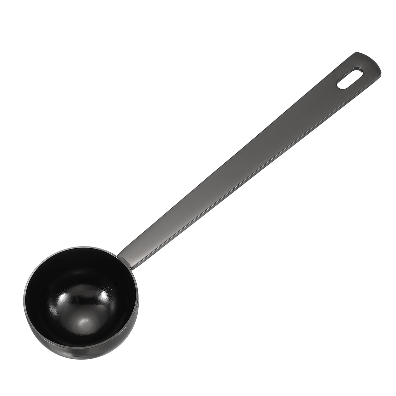 sourcing map Measuring Spoon, 15ml Long Handle Table Scoop Teaspoon Coffee Scoop Spoon for Ground Coffee Tea Sugar Cooking Baking, Black