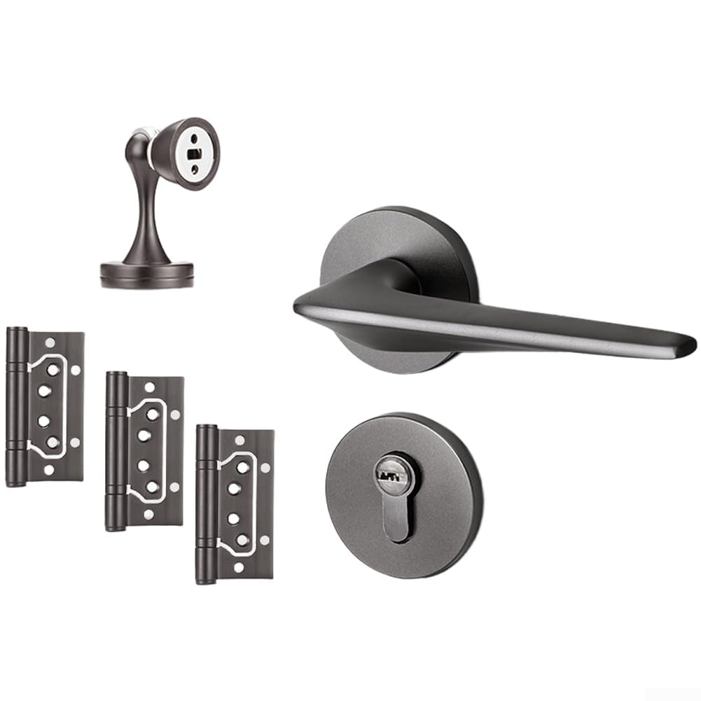 Mécanisme de verrouillage de porte magnétique en aluminium avec poignée ergonomique