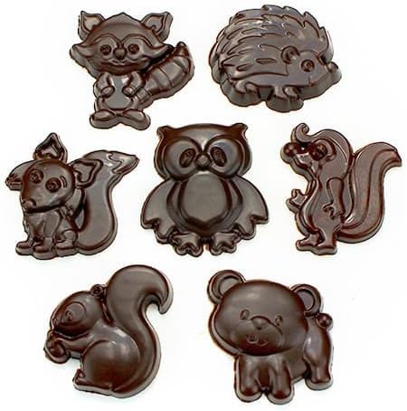 Polycarbonate Mold for Chocolate (Cute Woodland Creatures Set)