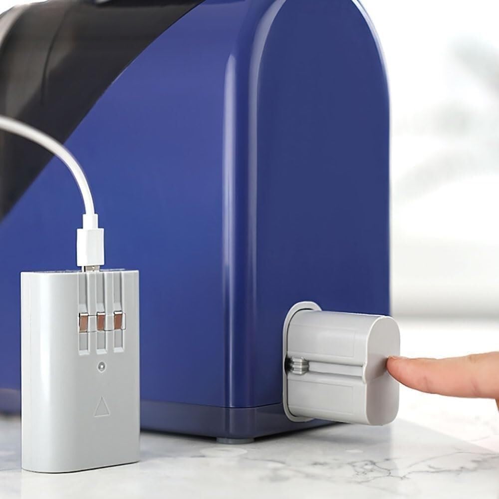 Shaved Ice Machine Snow Cone Machine, 3 Second High Efficiency Ice Crusher with USB Charging, One Button Start, for Family Use Easy to Kids(One battery)