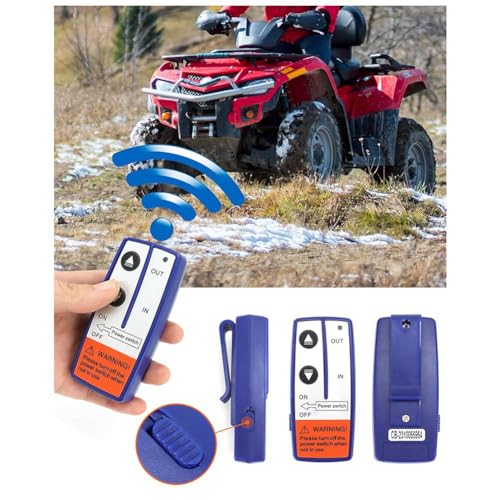Kit treuil électrique sans fil imperméable avec solénoïde relais et 2 télécommandes pour remorquage