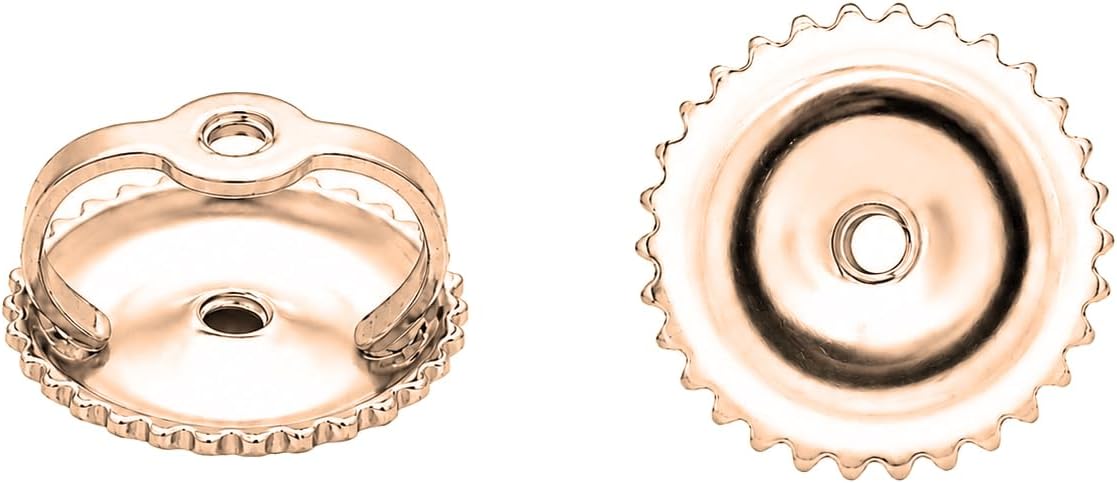 Pendiente con cierre de rosca Dazzlingrock | Sólo respaldos | Diámetro 4,65 mm | Oro macizo auténtico de 14 quilates.