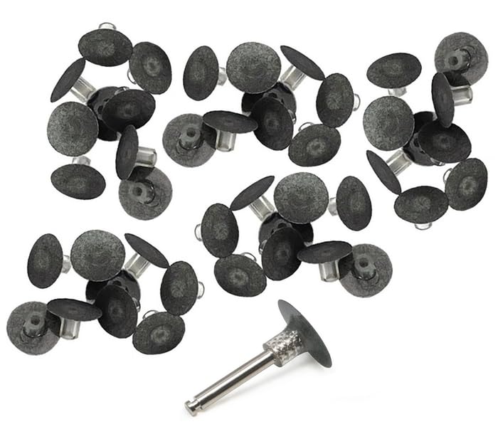 100/Pcs Dental Coarse 12mm Snap-On Black Polish Discs Dental Polisher Discs