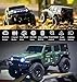 WPLDEWAN 1/18 RC Crawler RC Jeep Remote Control Truck Off Road RC Rock Crawler 4x4 RTR All Terrain 370 Brushed Motor 2.4GHz Fully Proportional 3 Range Speed Upgrade Chassis Model Hobby Toy for Adult