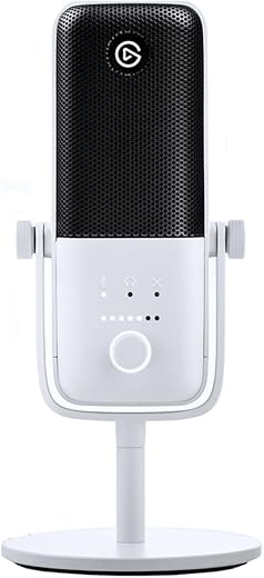 elgato Wave:3 White – Premium Studio Quality USB Condenser Microphone for Streaming, Podcast, Gaming and Home Office, Free Mixer Software,…