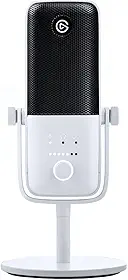 Elgato Onda: 3 branco - Microfone condensador USB de qualidade de estúdio premium para streaming, podcast, jogos e home office, software de mixagem gratuito, anti-distorção, plug 'n Play, para Mac, PC