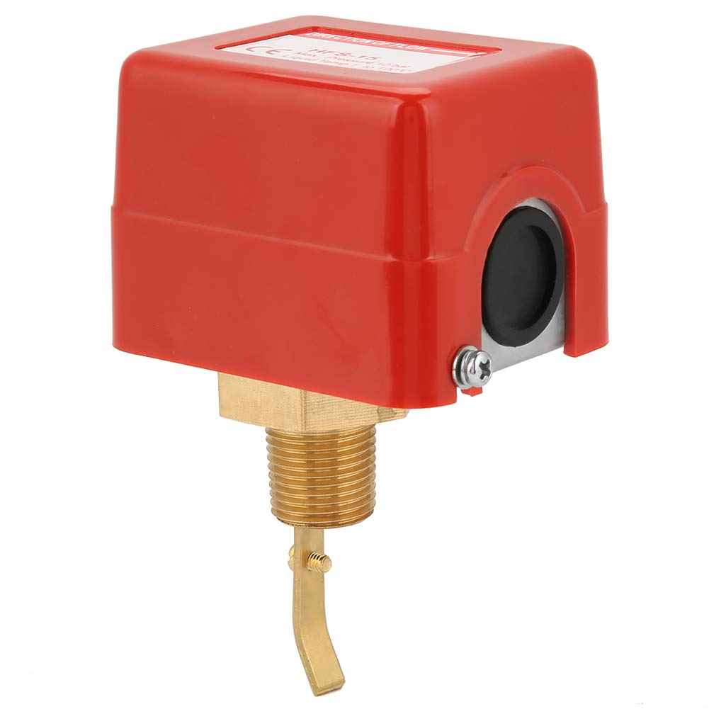 Commutateur de Débit D'eau, Commutateur de Débit D'eau 1/2, Raccord fileté Réglable HFS 15 Contacts SPDT Contrôle du Débit D'eau Rouge, Capteurs de Débit