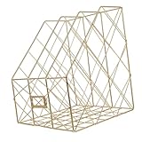 Angoily Multi-Functional Three-Tiered Iron Desk Rack for Office and Home Storage Practical Desktop Organizer Divided Sections Stylish File Holder for Living Room Bedroom and Reading Room