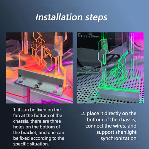 Soporte ajustable acrílico para GPU con iluminación ARGB miniatura 7