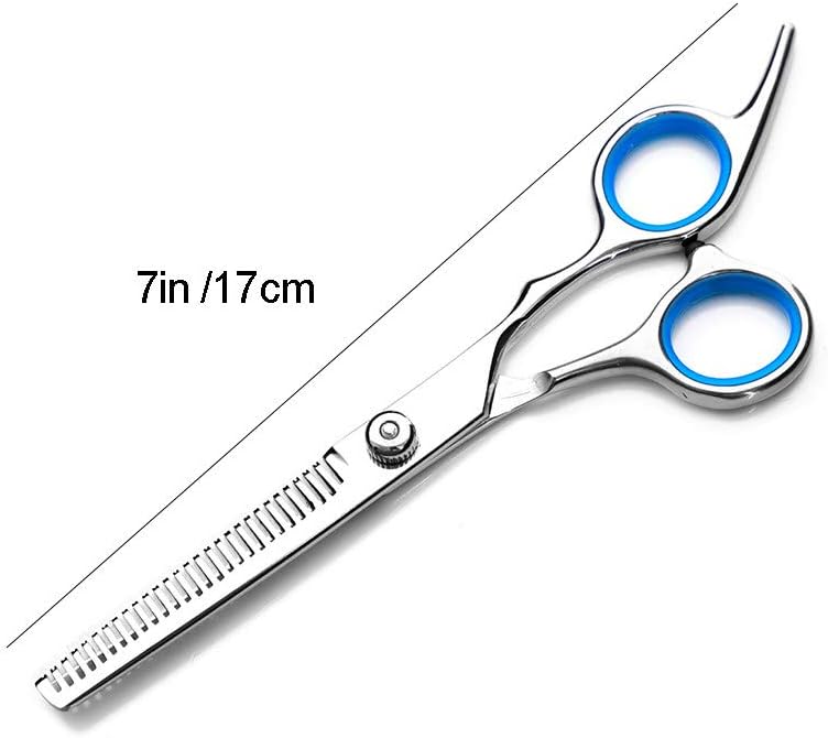 NA Shears Hair Professional Set, Thinning Shears, with Leather Case-Stainless Steel-Home or Hairdresser Use