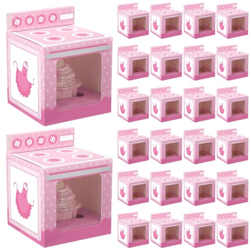 Gueevin 24 Pcs Bun in the Oven Cupcake Boxes...