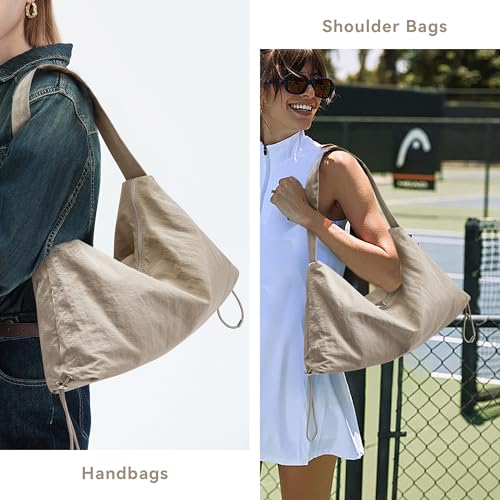 Image of Hobo Bags for Women, Large Crescent Bag for Women Purses and Handbags, Lightweight Satchel Shoulder Bag with Side Drawstring