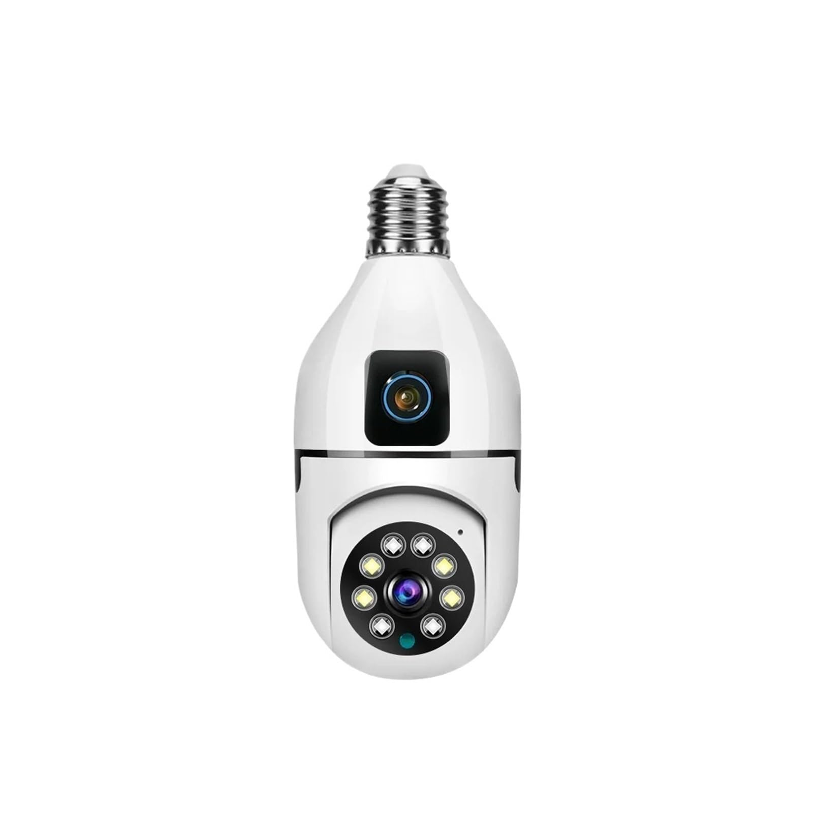 Dual-Lens White Floodlight PTZ WiFi Surveillance Camera | 8MP Dual-Lens Floodlight Cam 10X Zoom 360° PTZ Tuya Smart Control(8MP Add 128GB Card)