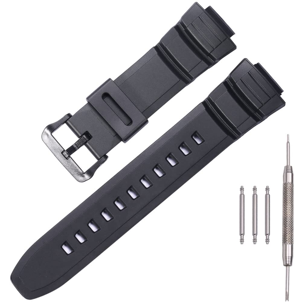 Men's Sports Resin strap Replacement for Caiso mcw100h-4av MCW100h MCW-110H HDD-S100 W-S220 watch band