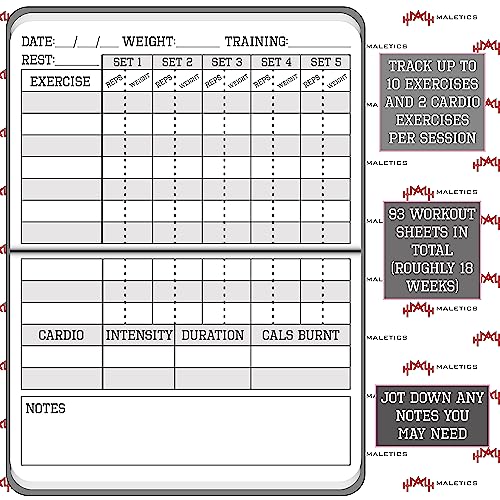 A6 Pocket Fitness Journal & Workout Log Book for Men & Women, Track 93 Workouts, Set 15 Goals & Log 24 Personal Records - Image 4