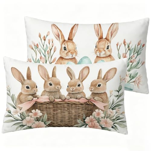 Housse coussin extérieur imperméable : protégez vos canapés de jardin avec ce lot de 2 lapin - 3