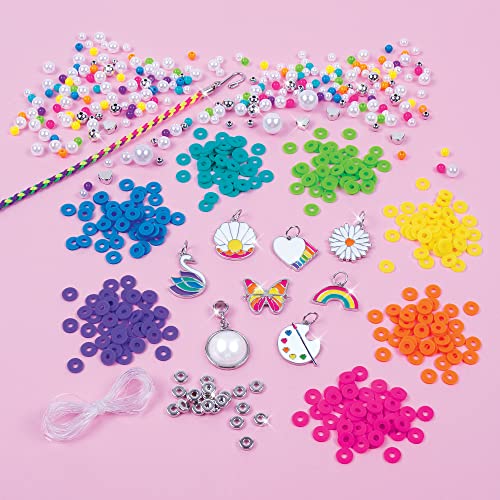 Kit de joyería de Arco Iris y Perlas Make It Real con abalorios infantiles 3
