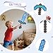 QRT Foam Sword and Pickaxe Set Kids Role Play Toys for Halloween, Cosplay Video Game Parties (Blue Pickaxe Sword)