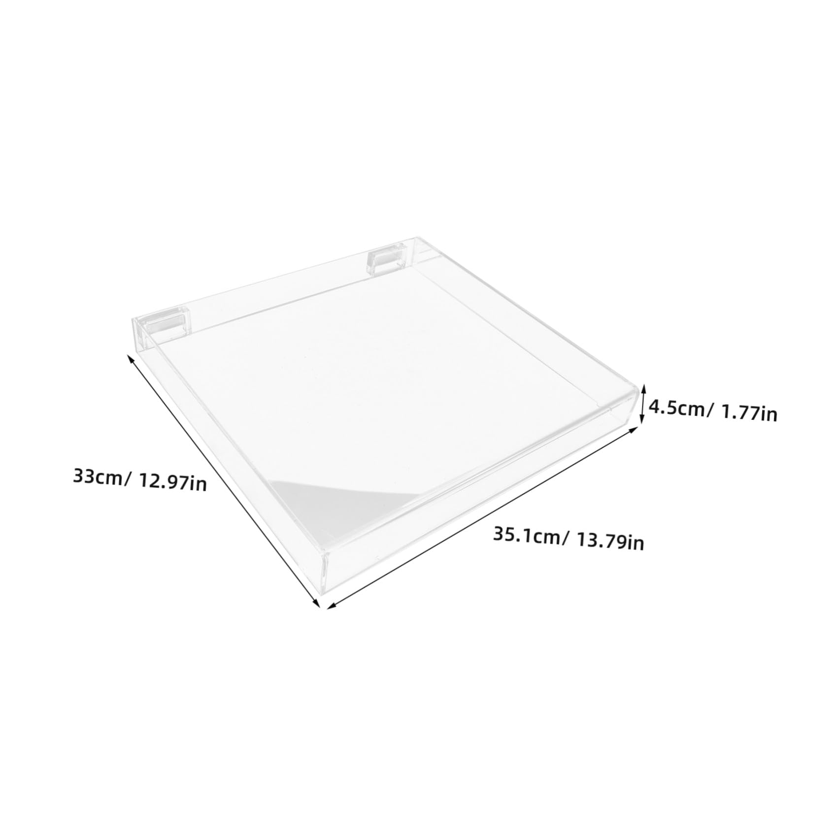 Luxshiny Copertura Protettiva in Acrilico Antipolvere per Giradischi Trasparente Protezione Compatibile con Modello At-lp60x Custodia Piatto per Vinile