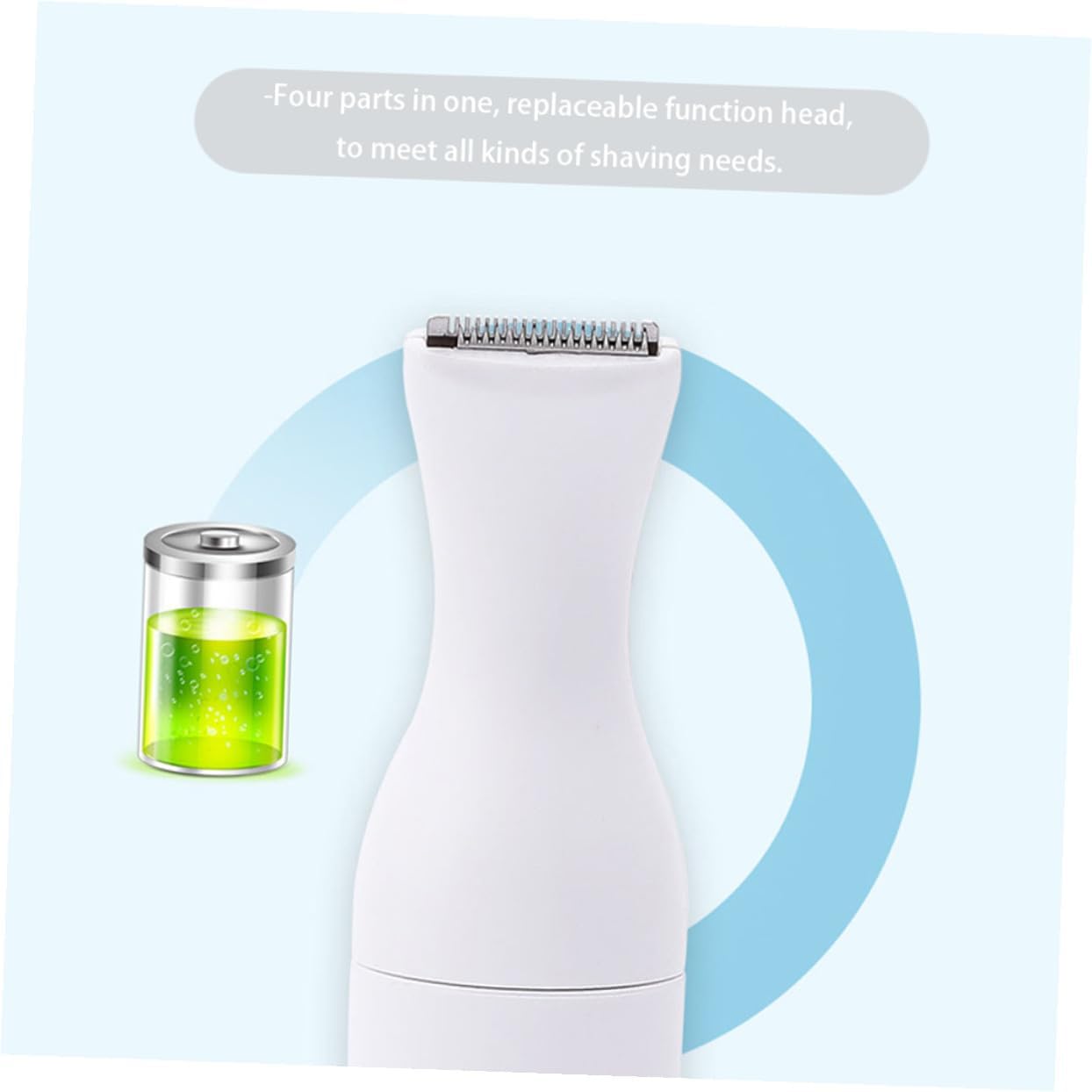 FOMIYES Electric Eyebrow Hair Remover Trimmer for Women Rechargeable Facial Hair Removal Device Stainless Steel Blade Portable and Easy to Use for Eyebrows